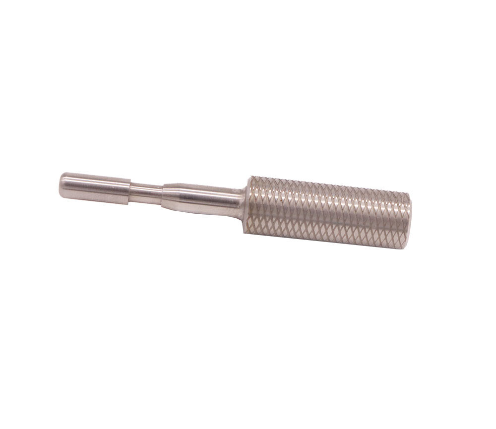 OEM CNC Machining alloy steel aviation ground plug shaft - knurled round